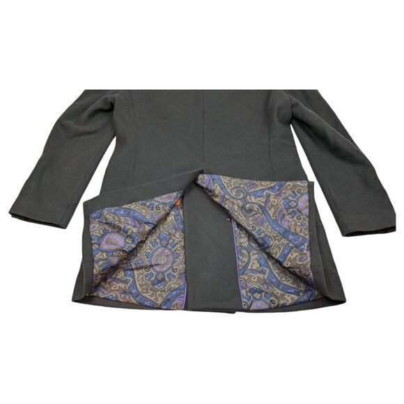 Tallia Men’s Olive Green Wool Pea Coat Size Medium - Picture 6 of 16